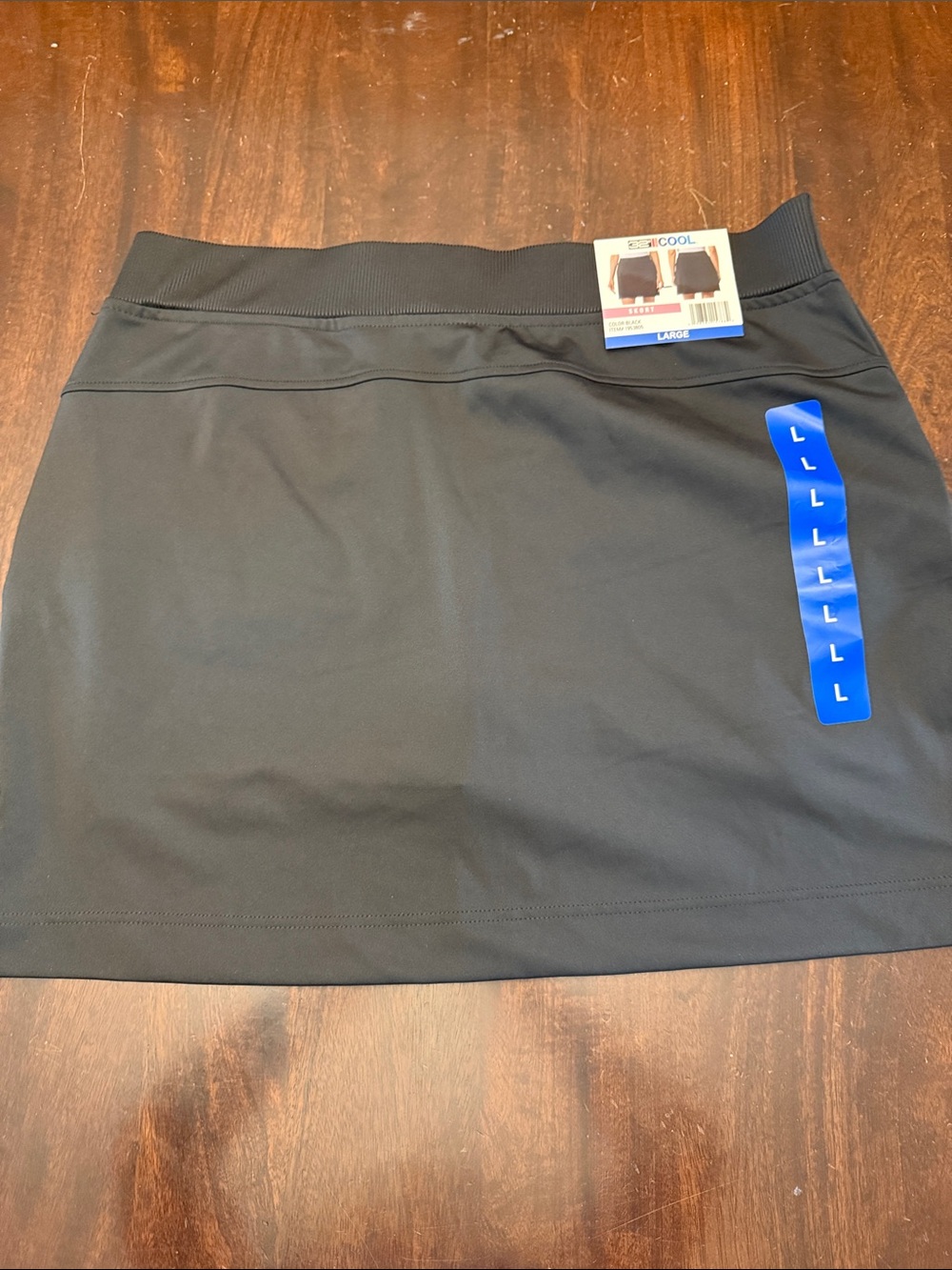 32 Degrees cool Women’s Black Athletic Skort with Zip Pockets. Size L